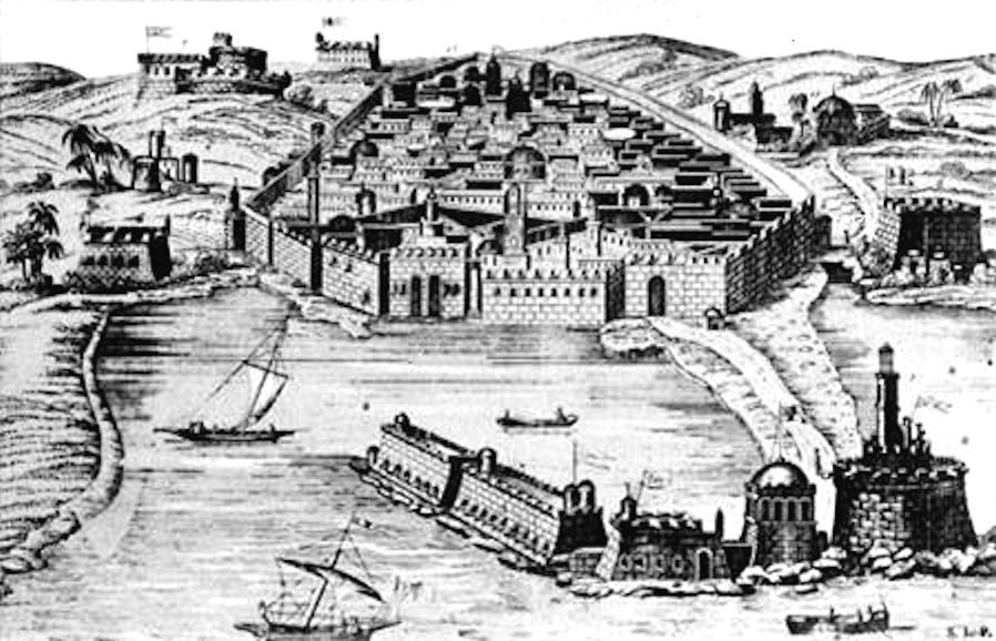 XVII. yy'da Cezayir Limanından bir görüntü