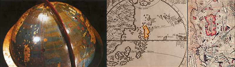 Martin Behaim'in 1492 tarihli düzlem küresinde görülen Uzakdoğu çiziminin Piri Reis'in haritasındaki karayipler ile karşılaştırılması