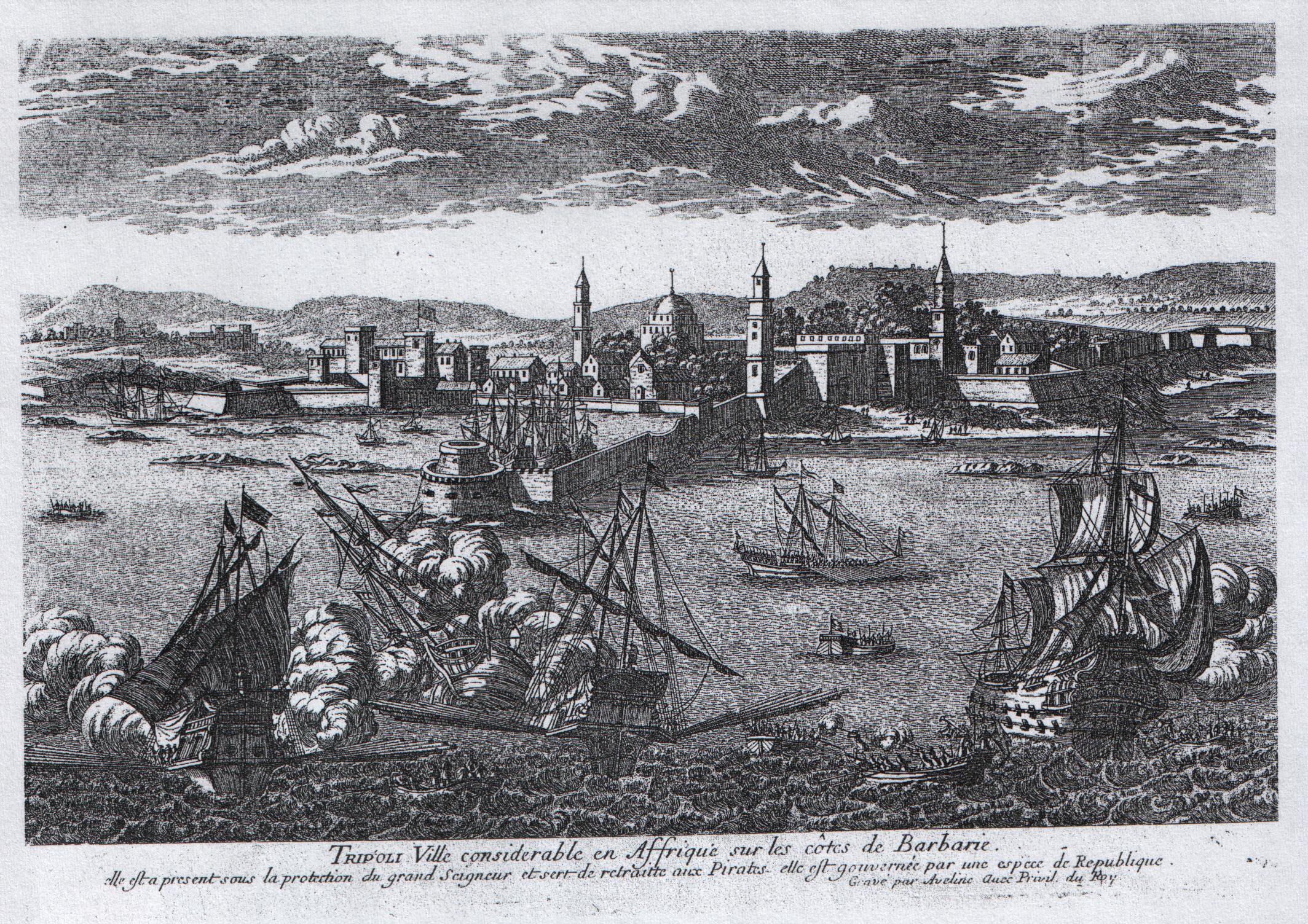 XVII. yy'da Trablus Şehri ve Limanı